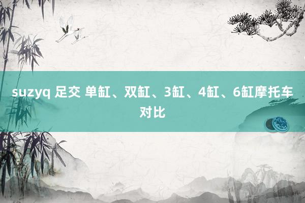 suzyq 足交 单缸、双缸、3缸、4缸、6缸摩托车对比