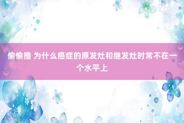 偷偷撸 为什么癌症的原发灶和继发灶时常不在一个水平上