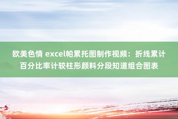 欧美色情 excel帕累托图制作视频：折线累计百分比率计较柱形颜料分段知道组合图表